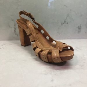 One of 2 Wood Heel Shoes